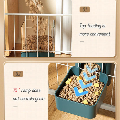 Automatic Pet Bowls Cage Hanging Feeder Dog Water Bottle Food Container Dispenser Bowl for Puppy or Cats