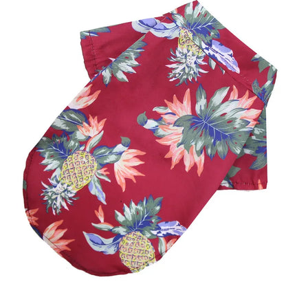 Hawaiian Pineapple Pet Shirt - Vest for Dogs & Cats, XS - XXL