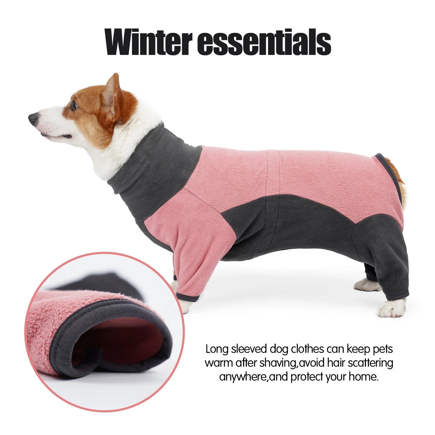 Pet Dog Clothes, Fleece Warm Sweater Clothes, Winter Coat for Small - Large Dogs