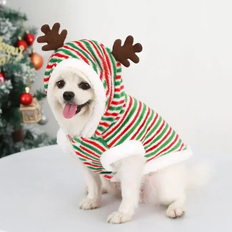 Christmas Clothes Winter Warm Pet Clothes for Small & Medium Dogs