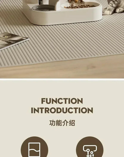 Automatic Feeder Dog & Cat Food Bowl With Water Fountain, Large Capacity Pet Food Storage Dispenser