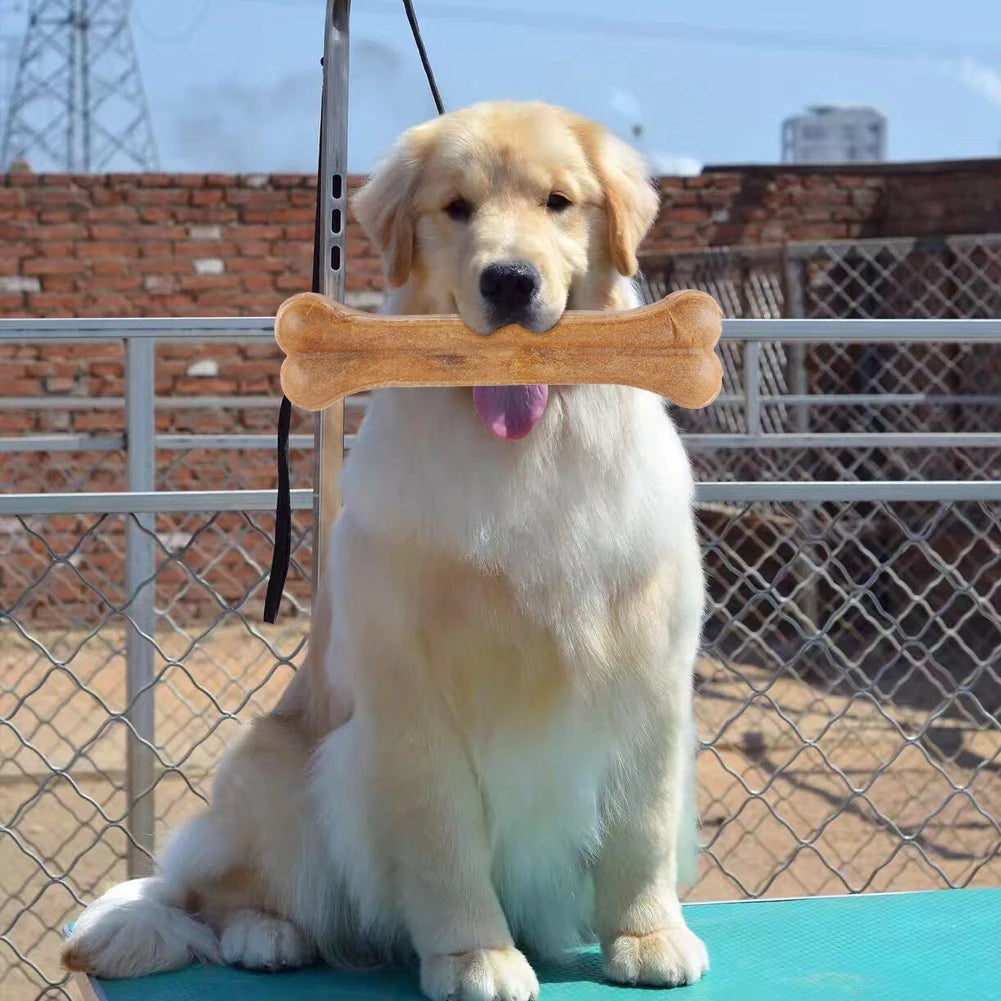 8 Inch Cowhide Bone , Non-Toxic, Creative Teeth Cleaning, Puppy Teething