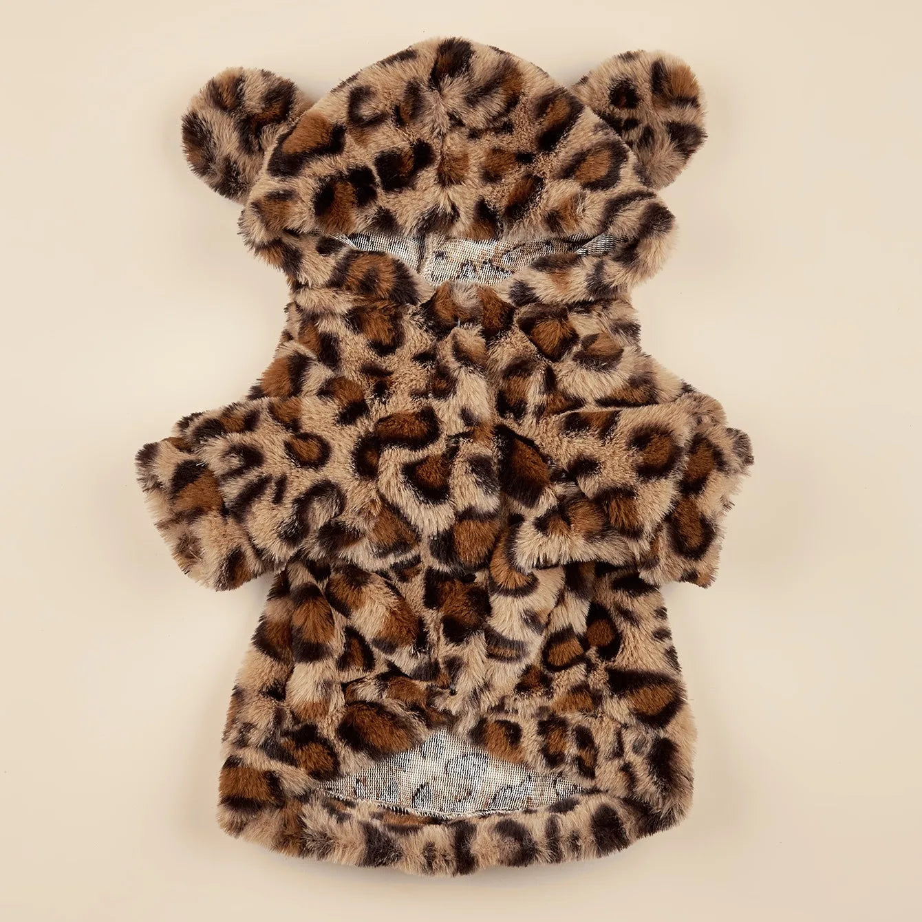 Pet Hoodie For Small & Medium Dogs, Leopard Dog Hoodie With Ears
