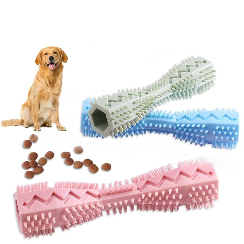 Dog Teething Toy, Teeth Cleaner & Chew Stick, Leak-Proof