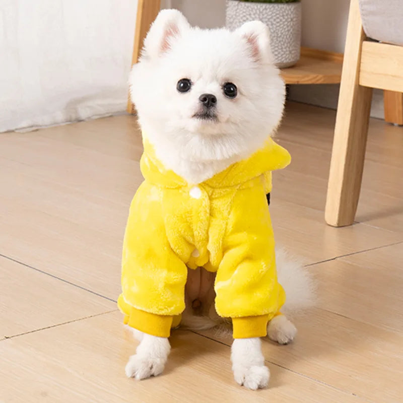 Soft Warm Fleece Dogs Jumpsuits/Hoodies Pet Clothing for Small Dogs or Cats
