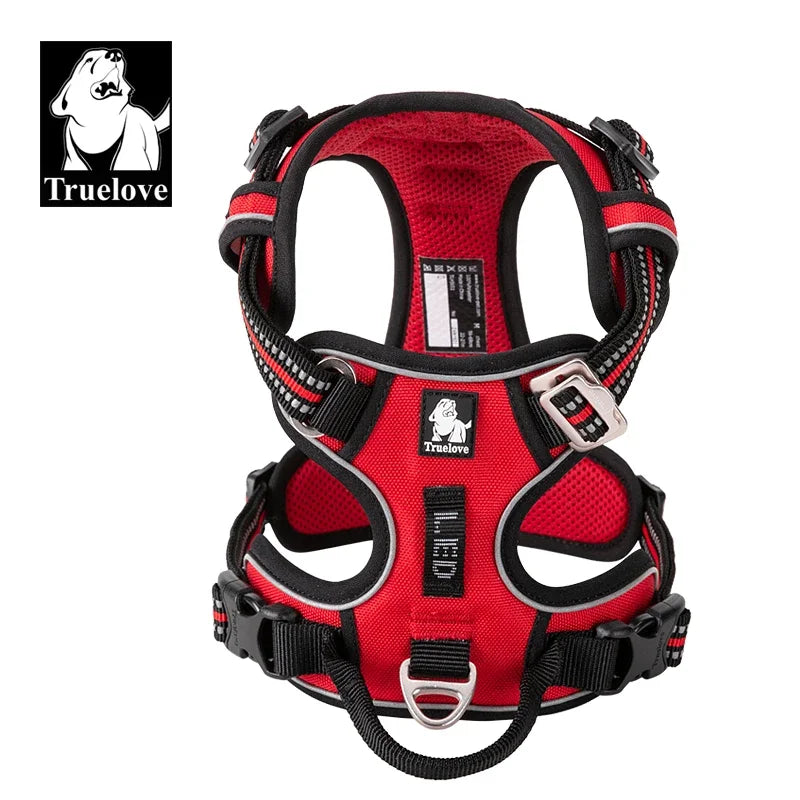Reflective Nylon Dog Harness, No Pull Adjustable Medium & Large Dogs