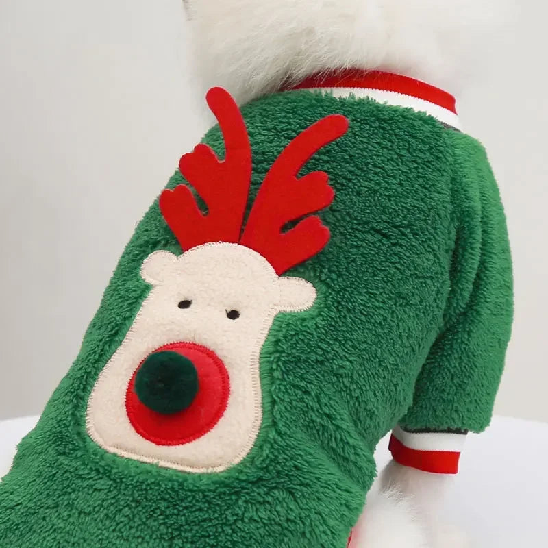 Christmas Clothes Winter Warm Pet Clothes for Small & Medium Dogs