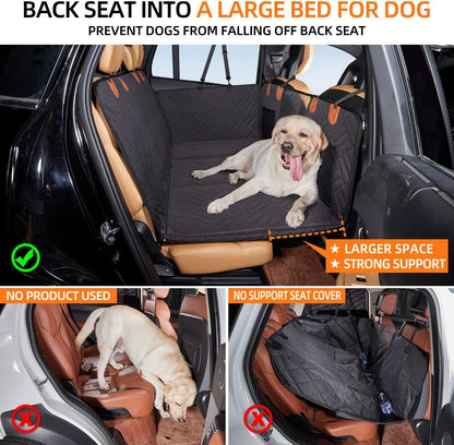 Back Seat Extender,Dog Seat Cover for Back Seat,Hard Bottom Car Seat Cover