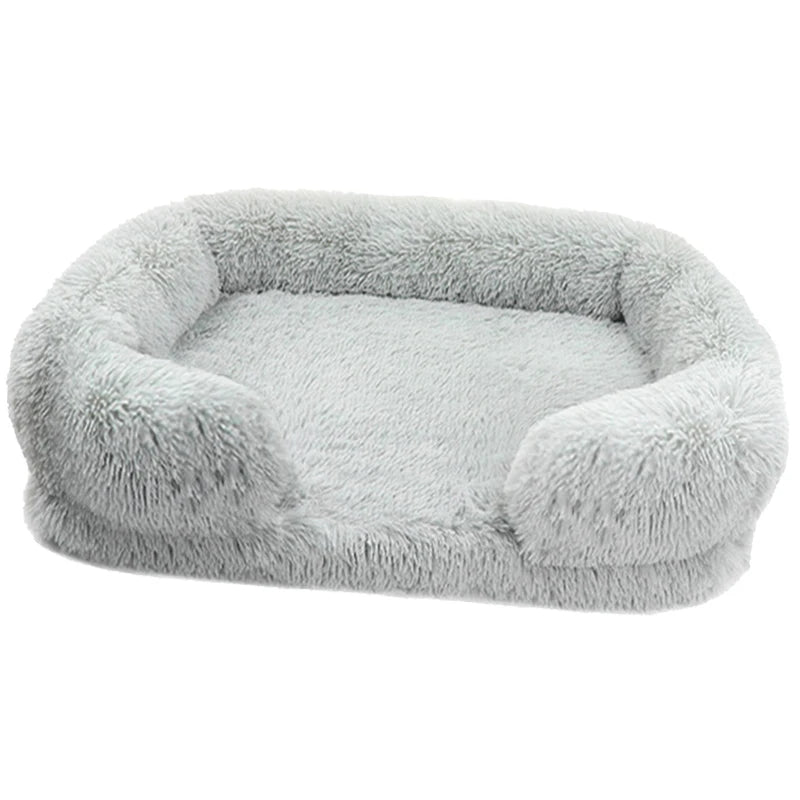 Thickened orthopedic dog bed for large dogs - egg sponge, easy to remove and wash plush cover