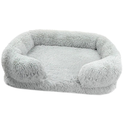 Thickened orthopedic dog bed for large dogs - egg sponge, easy to remove and wash plush cover