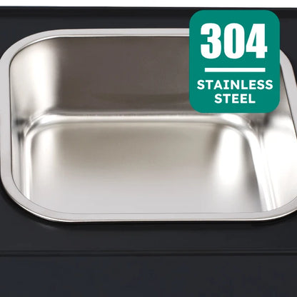 2-in-1 Elevated Slow Feeder Dog Bowls, Non-Slip Stainless Steel/Plastic/ Pet Food & Water Bowls with Foldable Stand