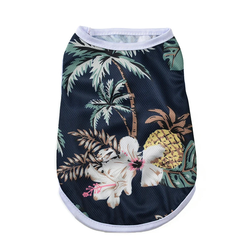 Summer Clothes Breathable Vest For Small Dogs & Cats Costume, Beach Style Fashion T-shirt