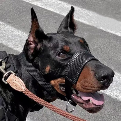Dog Muzzle Anti-Bite And Anti-barking Outdoor, Dog Walking Anti-Licking And Eating Mouth Cover Husky Small -  Large Dogs