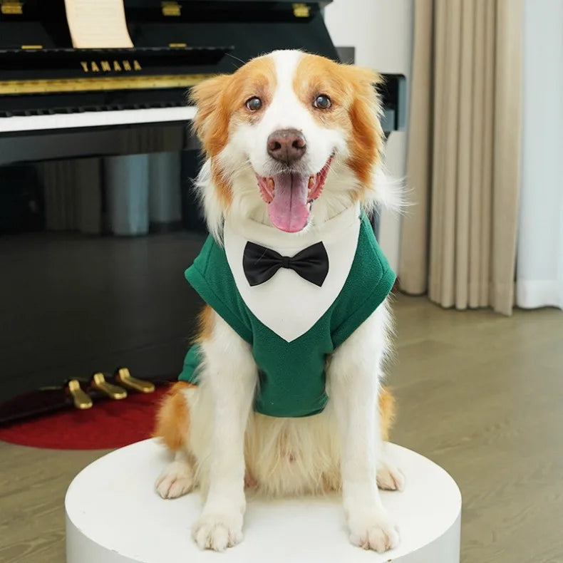 Clothes for Medium & Large Dogs, Tuxedo Vest