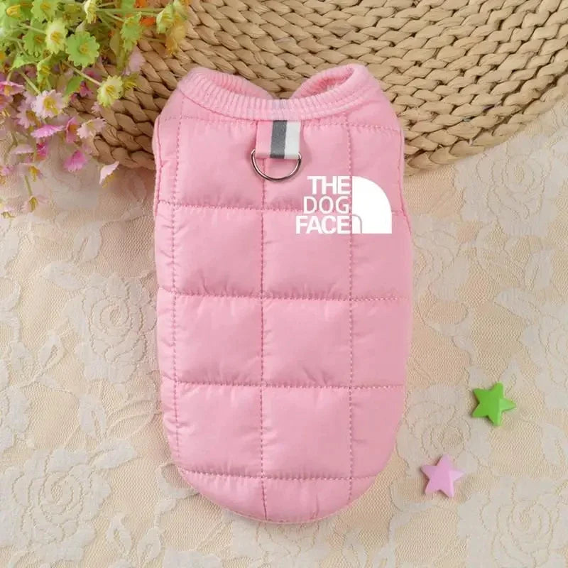 Double Sided Dog Coat Winter Warm Pet Dog Clothes For Small & Medium Dogs