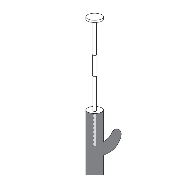 Cat Tree 5-Tier Floor to Ceiling Cat Tower Cactus Tall Climbing Tree with Scratching Post Hammock Dangling Ball