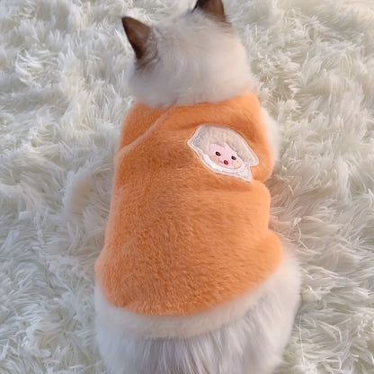 Warm Kitten Clothes for Winter, Sweater Vests