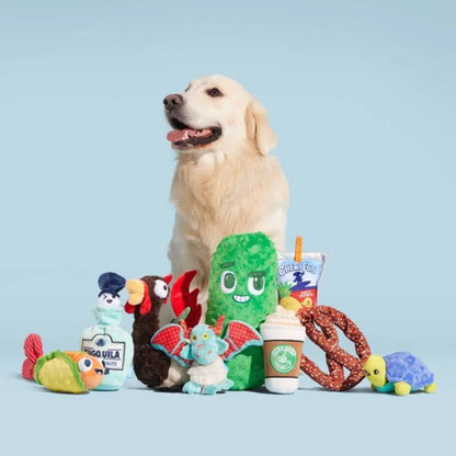 Big Dill Bill Pickle Dog Toy - Green Packed With Fluff