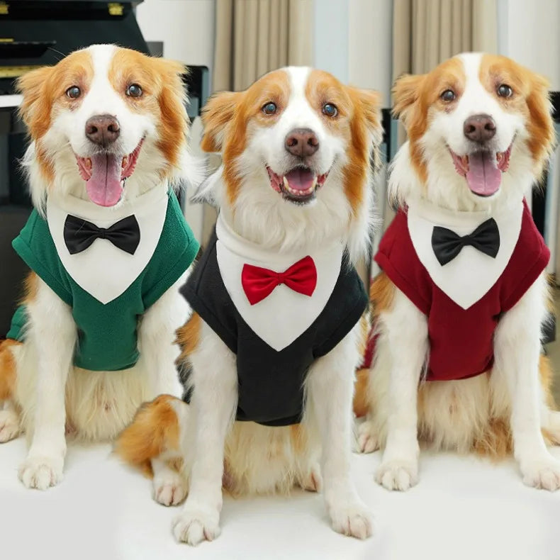 Clothes for Medium & Large Dogs, Tuxedo Vest