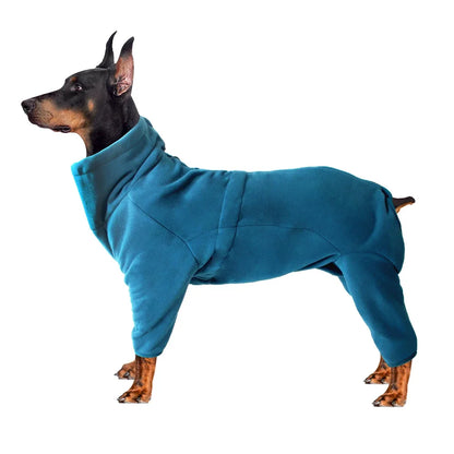 Dog Clothes Soft Fleece Pullover Pajamas For Small, Medium & Large Dogs, Warm Winter Coat