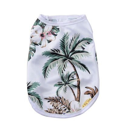 Summer Clothes Breathable Vest For Small Dogs & Cats Costume, Beach Style Fashion T-shirt