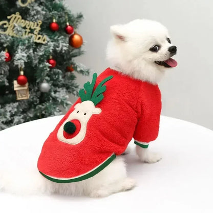 Christmas Clothes Winter Warm Pet Clothes for Small & Medium Dogs