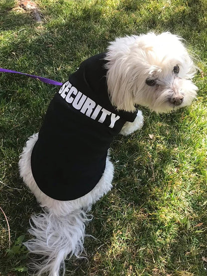 "Security" Clothing for Dogs Summer Pet Clothes Vest for Dogs or Cats, Low Price Pets T-shirt Costume