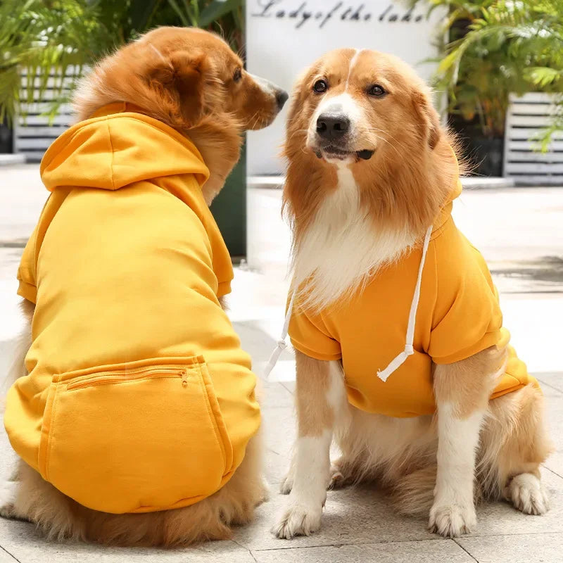 Big Dog Pet Hoodies Clothes 2XL-5XL for Medium Large Labrador Golden Retriever Shepherd Husky Autumn Winter Warm Pet Clothing