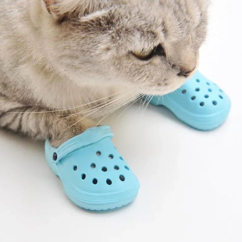 2Pcs/Set Pet Dog Sand Beach Shoes/Rubber boots, Anti Slip Waterproof Cat Shoe