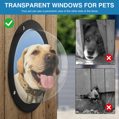Acrylic Dome Dog Porthole Window Clear View Bubble Peek Window Dog Window for Doggie/Cat