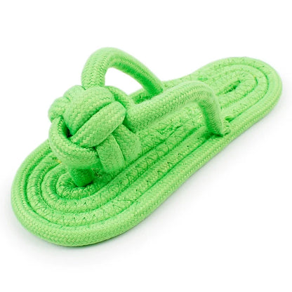 Pet Cotton Rope Slipper Knot Toy For Dogs, Interactive Chew Toy, Teeth Cleaner