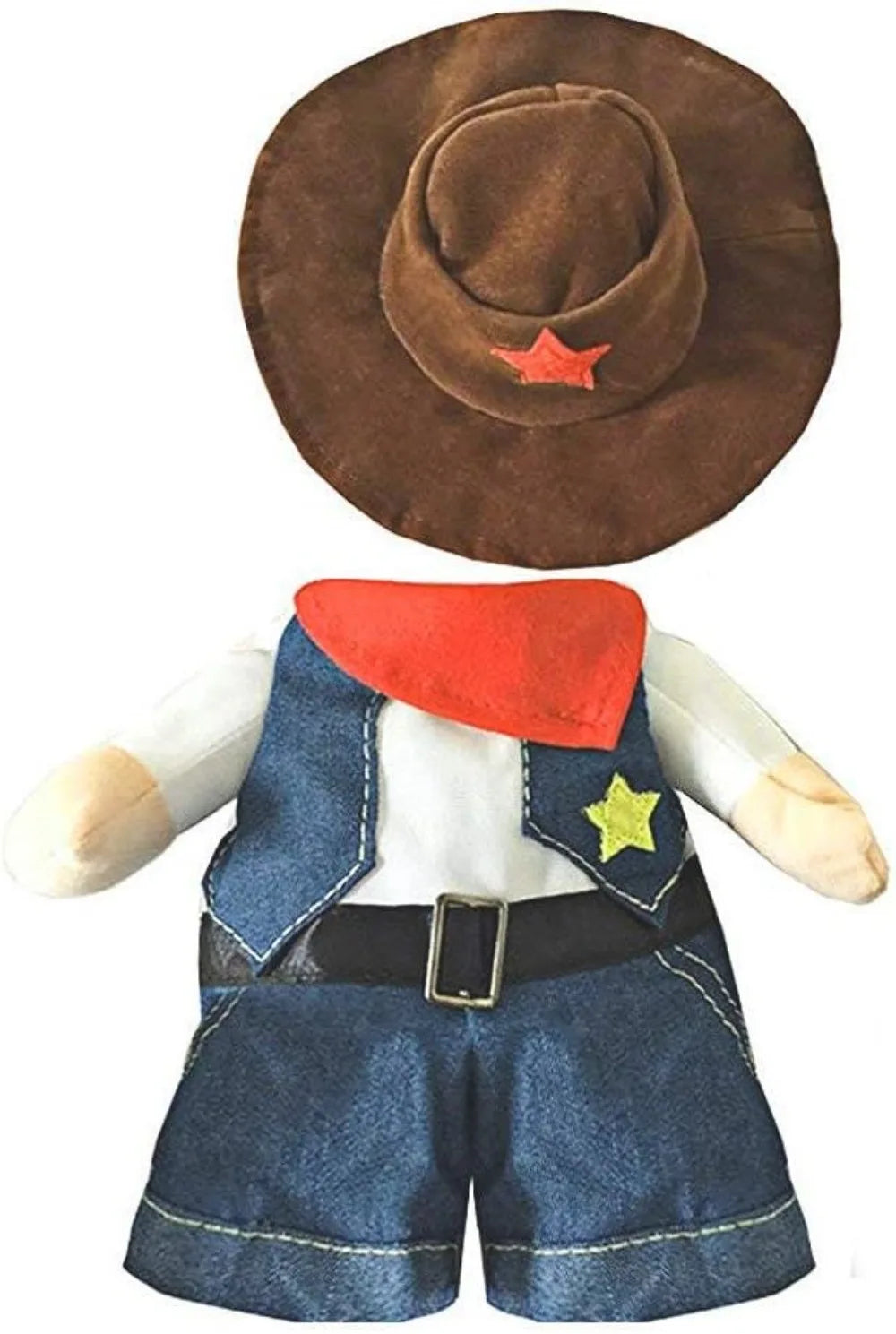 Cowboy Pet Costume with Hat – Halloween Outfit for Cats & Small Dogs