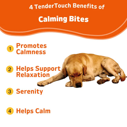 120 Chews - 1 Pack(1 x 180g/6.35oz) 180g/6.35oz - TenderTouch Calming for Dogs - Help Natural Dog Anxiety  for Everyday Stress