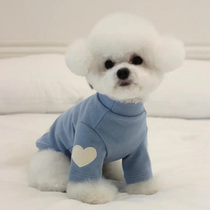 Love Winter Warm Pet Dog Clothes, Base Shirt Cute Teddy Bear