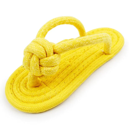 Pet Cotton Rope Slipper Knot Toy For Dogs, Interactive Chew Toy, Teeth Cleaner