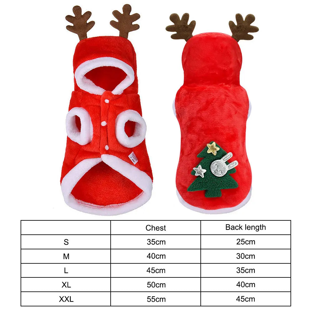 Christmas Clothes, Warm Cold Weather Coats for Small Dogs & Cats