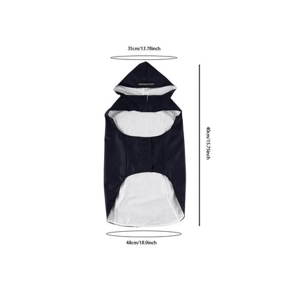 9 Sizes, Dog Raincoat Small, Medium and Large Dogs, Waterproof Hooded Rain Jacket