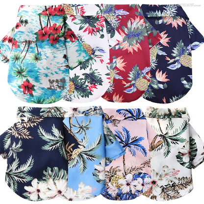Hawaiian Pineapple Pet Shirt - Vest for Dogs & Cats, XS - XXL
