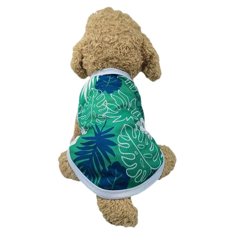 Summer Clothes Breathable Vest For Small Dogs & Cats Costume, Beach Style Fashion T-shirt