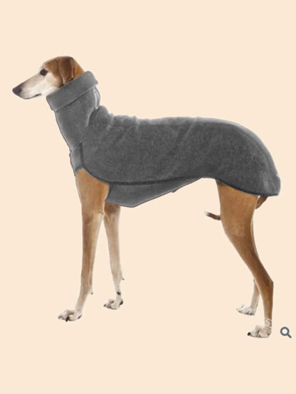 Dog Winter Sweater, Turtleneck Stretch Greyhound Apparel Pet Clothes Coat Outfit for Medium, Large