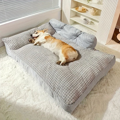 47.2x35.4inch Large Dog Winter Warm Bed Extra Large Deep Sleep for Big Breeds