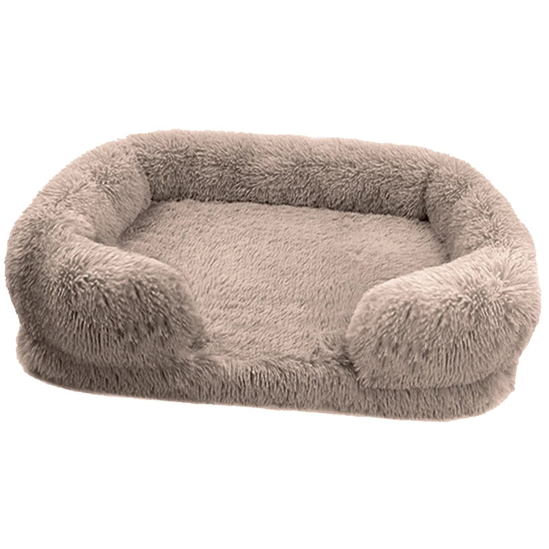 Thickened orthopedic dog bed for large dogs - egg sponge, easy to remove and wash plush cover
