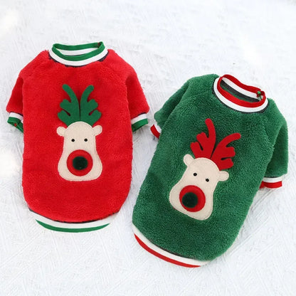 Christmas Clothes Winter Warm Pet Clothes for Small & Medium Dogs