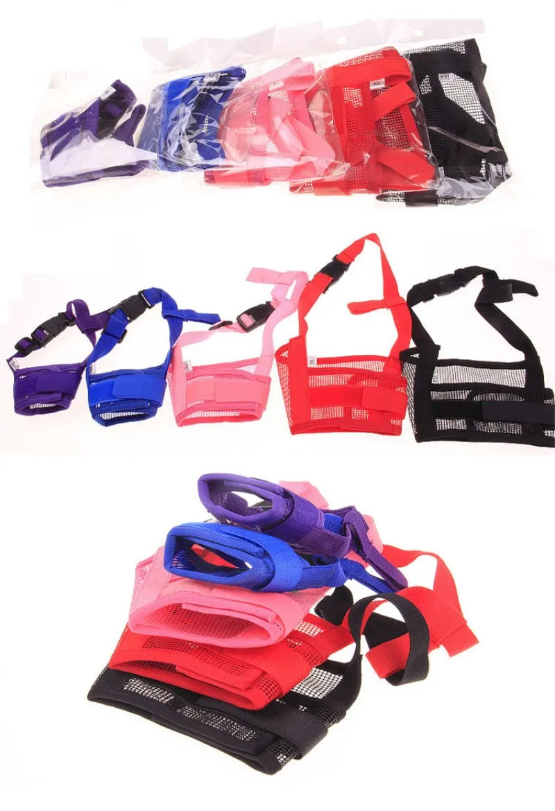 Anti Barking Dog Muzzle For Small - Large Dogs Adjustable Mesh, Breathable