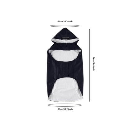 9 Sizes, Dog Raincoat Small, Medium and Large Dogs, Waterproof Hooded Rain Jacket