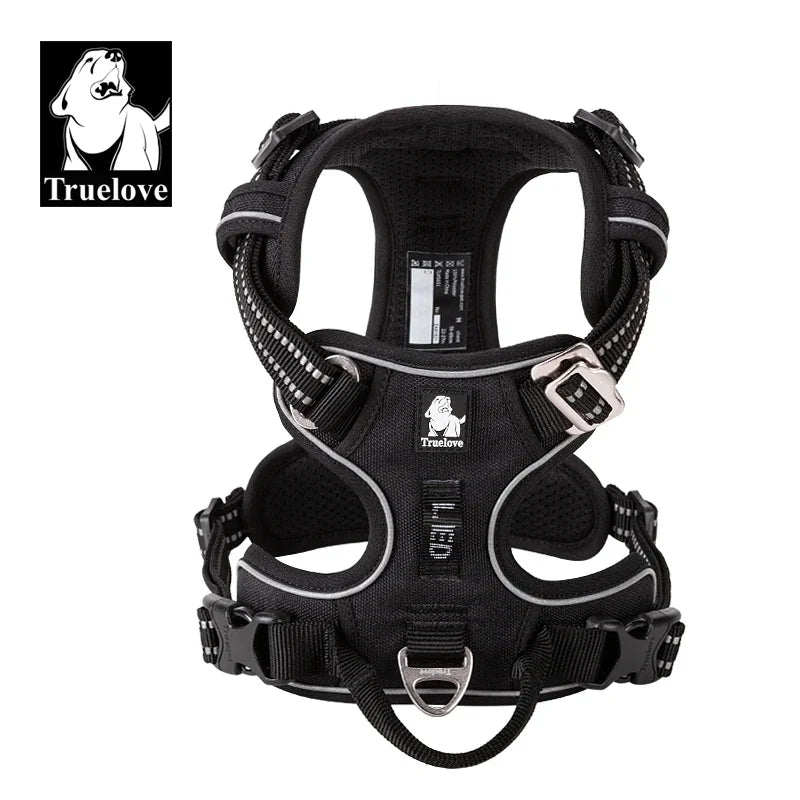 Reflective Nylon Dog Harness, No Pull Adjustable Medium & Large Dogs