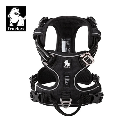 Reflective Nylon Dog Harness, No Pull Adjustable Medium & Large Dogs