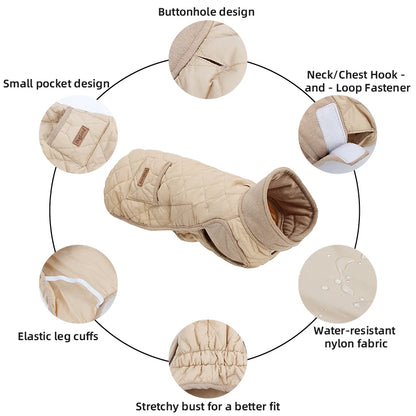 Winter Dog Coat for Small Short-Leg Dogs