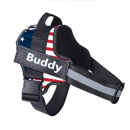 Personalized Dog Harness, NO PULL, Reflective, Breathable Harness Vest For Small - Large Dogs