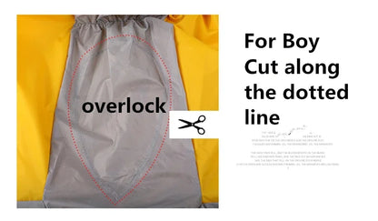 Medium - Large Dog Raincoat, Waterproof, Four Corner Hooded Jacket Poncho